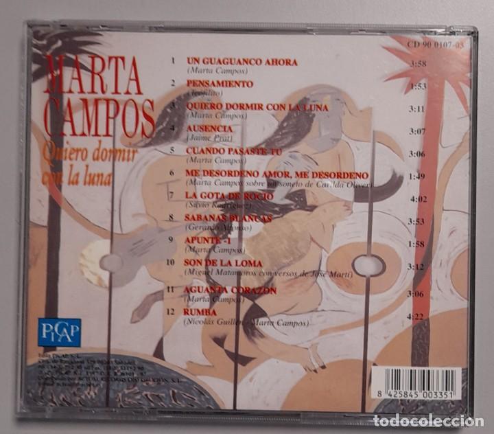 CDs de m&uacute;sica: MARTA CAMPOS - QUIERO DORMIR CON LA LUNA - Foto 2