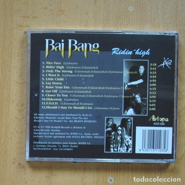 CDs de m&uacute;sica: BAI BANG - RIDIN HIGH - CD - Foto 2