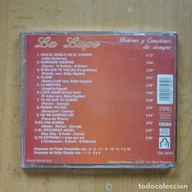 CDs de m&uacute;sica: LA LUPE - CON EL DIABLO EN EL CUERPO - CD - Foto 2