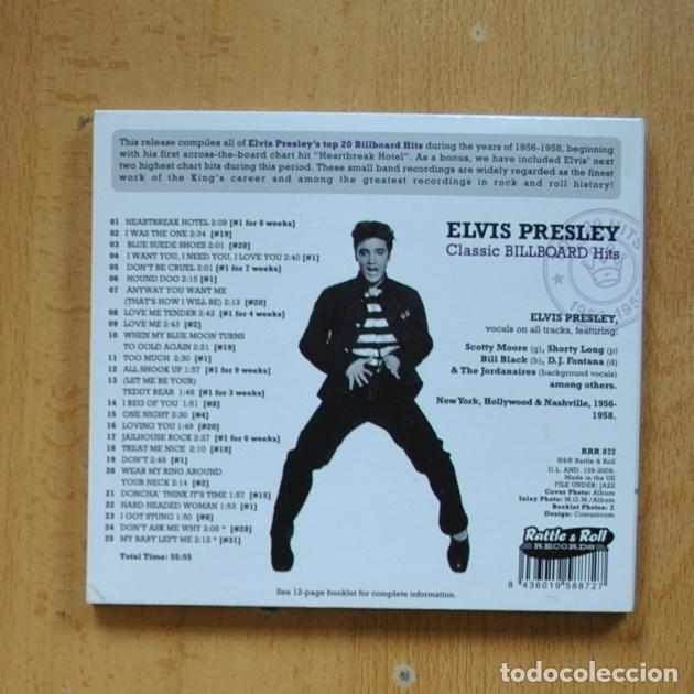 CDs de m&uacute;sica: ELVIS PRESLEY - CLASSIC BILLBOARD HITS - CD - Foto 2