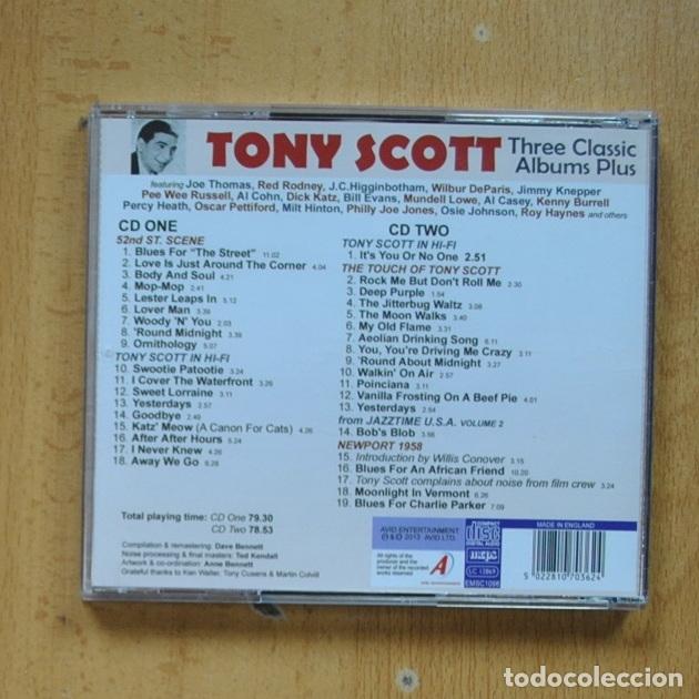CDs de m&uacute;sica: TONY SCOTT - THREE CLASSIC ALBUMS PLUS - CD - Foto 2