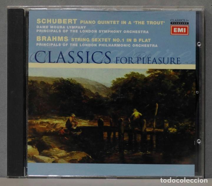 CDs de m&uacute;sica: CD. SCHUBERT. THE TROUT. BRAHMS. STRING SEXTET N 1 - Foto 1