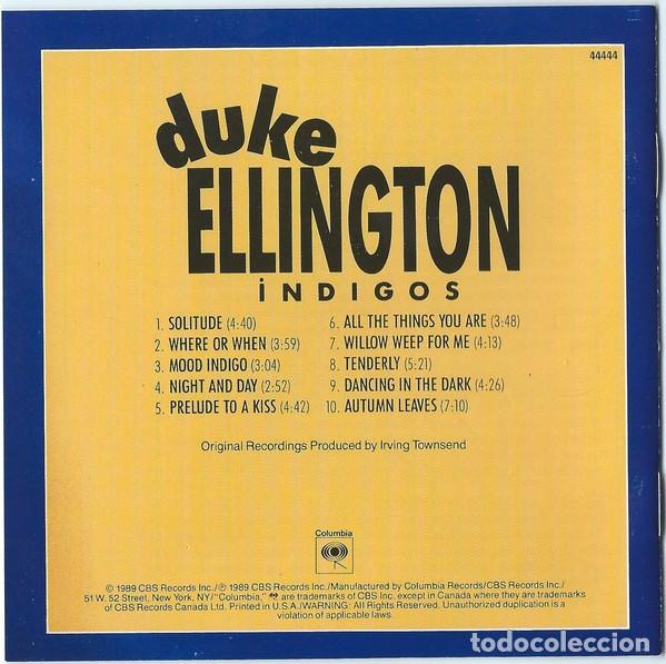 CDs de m&uacute;sica: Duke Ellington - Ellington Indigos - CD - Foto 2