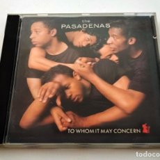 CDs de Música: CD DE THE PASADENAS. TO WHOM IT MAY CONCERN. 1992.. Lote 298709703