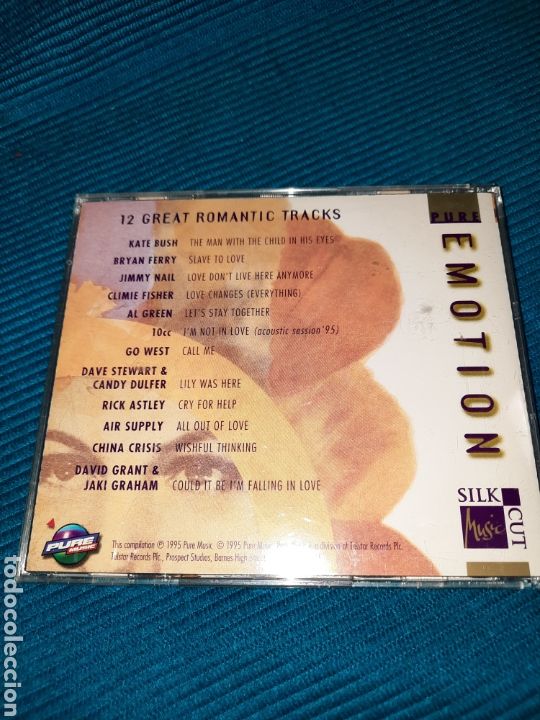 CDs de m&uacute;sica: CD PURE EMOTION SILK CUT. 1995 - Foto 2