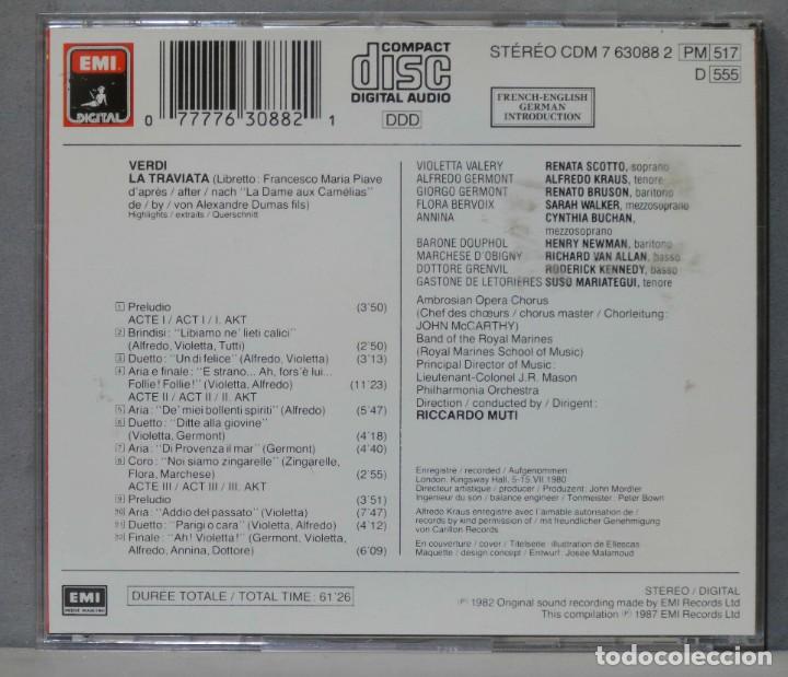 CDs de m&uacute;sica: CD. Muti. La Traviata. VERDI - Foto 2
