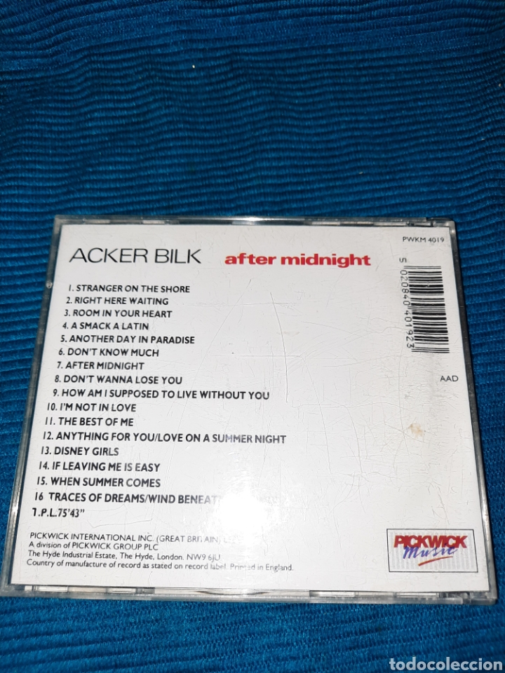CDs de m&uacute;sica: CD ACKER BILK, AFTER MIDNIGHT - Foto 2