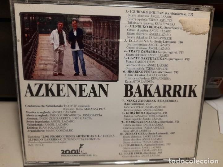 CDs de m&uacute;sica: CD AZKENEAN BAKARRIK ( EUSKADI FOLK ) - Foto 2