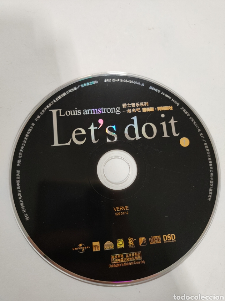 CDs de m&uacute;sica: SC93 Louis armstrong lets do it SOLO CD - Foto 1