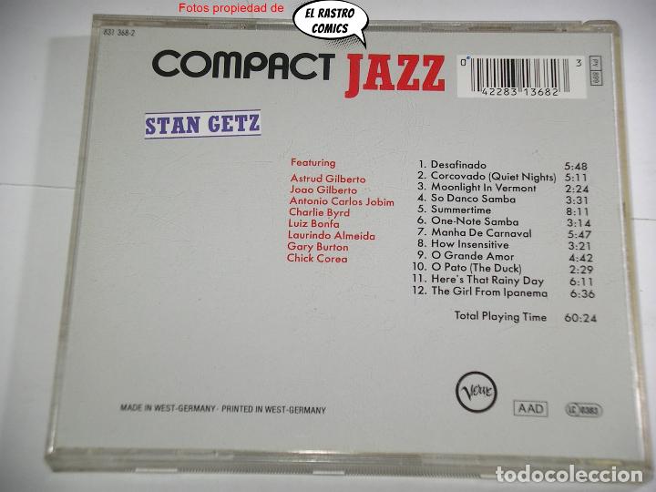 CDs de m&uacute;sica: Stan Getz, Compact Jazz, CD Verve - Foto 2