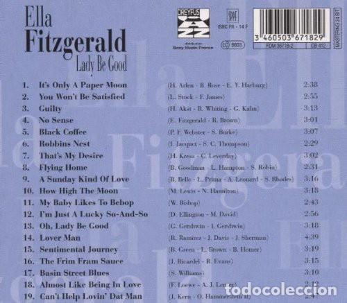 CDs de m&uacute;sica: Ella Fitzgerald - Lady Be Good - CD Digipack - Foto 2