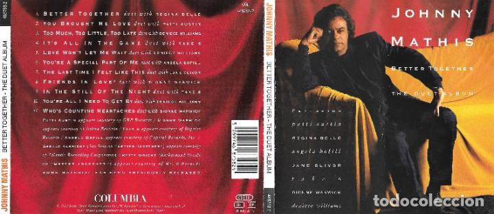 CDs de m&uacute;sica: JOHNNY MATHIS - BETTER TOGETHER THE DUET ALBUM - Foto 1