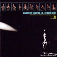 CDs de Música: SAMMY DAVIS JR. - THAT'S ALL! - RECORDED LIVE AT THE SANDS HOTEL