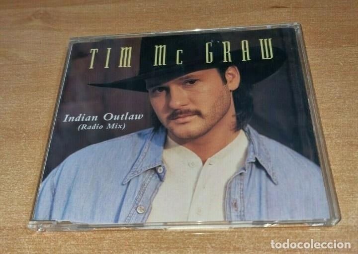 CDs de M&uacute;sica: TIM McGRAW Indian outlaw RADIO MIX CD SINGLE PROMO ESPA&Ntilde;A DEL A&Ntilde;O 1995 PORTADA DE PLASTICO 1 TEMA
