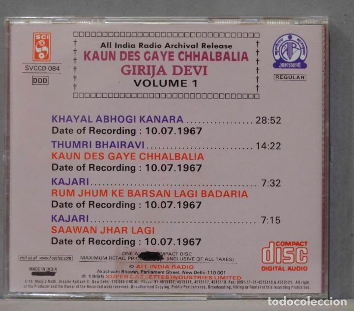 CDs de Música: CD. Girija Devi. Vol. 1 - Foto 2 - 300435708