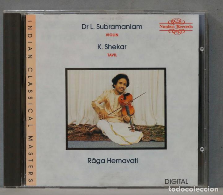 CDs de Música: CD. Dr L. Subramaniam. K. Shekar. Rāga Hemavati - Foto 1 - 300436573