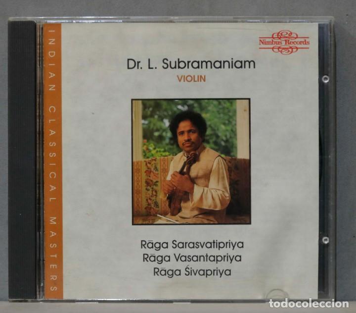 CDs de Música: CD. L. Subramaniam. Raga Sarasvatipriya, Raga Sivapriya, Raga Vasantapriya - Foto 1 - 300436778