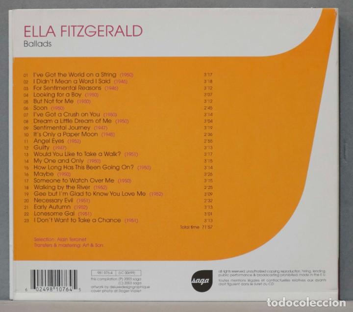 CDs de m&uacute;sica: CD. Ella Fitzgerald. Ballads - Foto 2