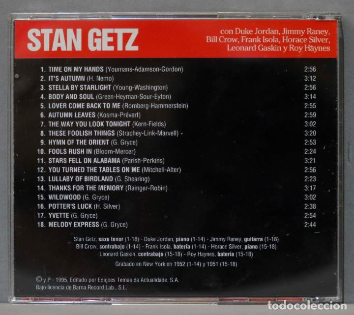 CDs de m&uacute;sica: CD. STAN GETZ - Foto 2