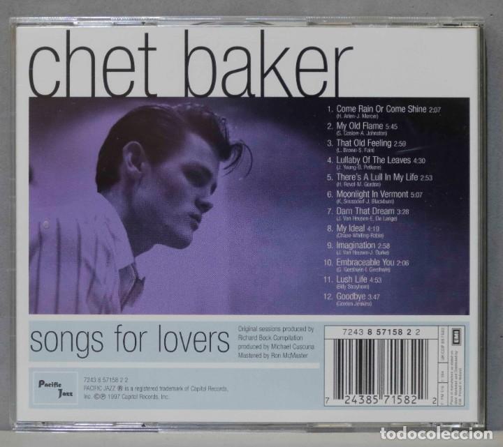 CDs de m&uacute;sica: CD. Chet Baker. Songs For Lovers - Foto 2