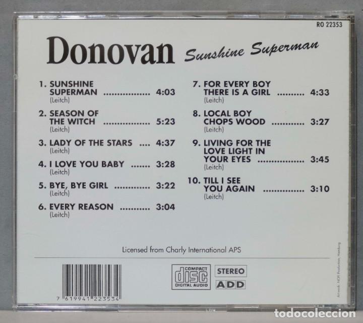 CDs de m&uacute;sica: CD. DONOVAN. SUNSHINE SUPERMAN - Foto 2