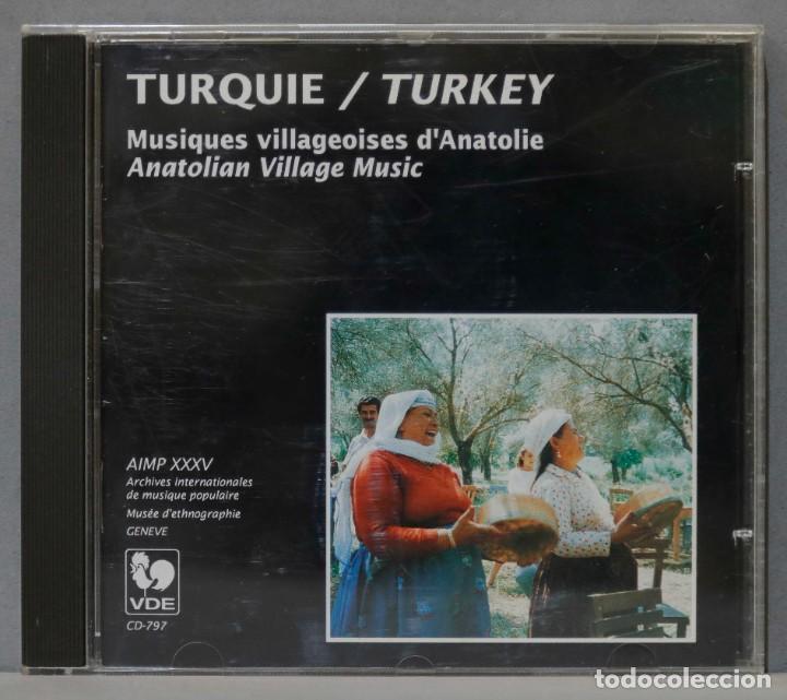 CD. TURQUIE. TURKEY. MUSIQUES VILLAGEOISES D'ANATOLIE. ANATOLIAN VILLAGE MUSIC (Música - CD's World Music)