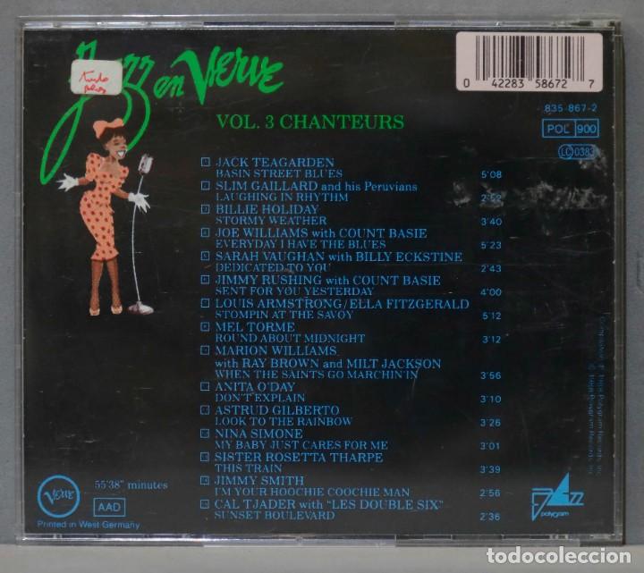 CDs de m&uacute;sica: CD. Jazz En Verve Vol. 3. Chanteurs - Foto 2