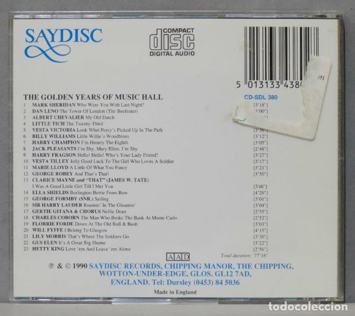 CDs de Música: CD. The Golden Years Of Music Hall - Foto 2 - 300452523