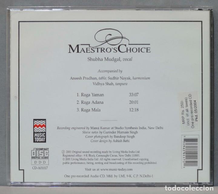CDs de m&uacute;sica: CD. Shubha Mudgal. VOCAL - Foto 2
