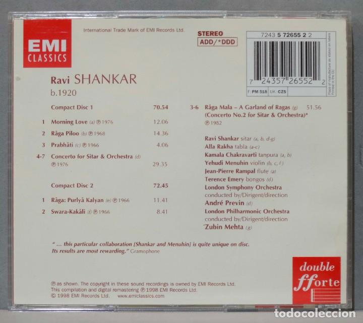 CDs de Música: 2 CD. Shankar. Sitar Concertos And Other Works - Foto 2 - 300453978