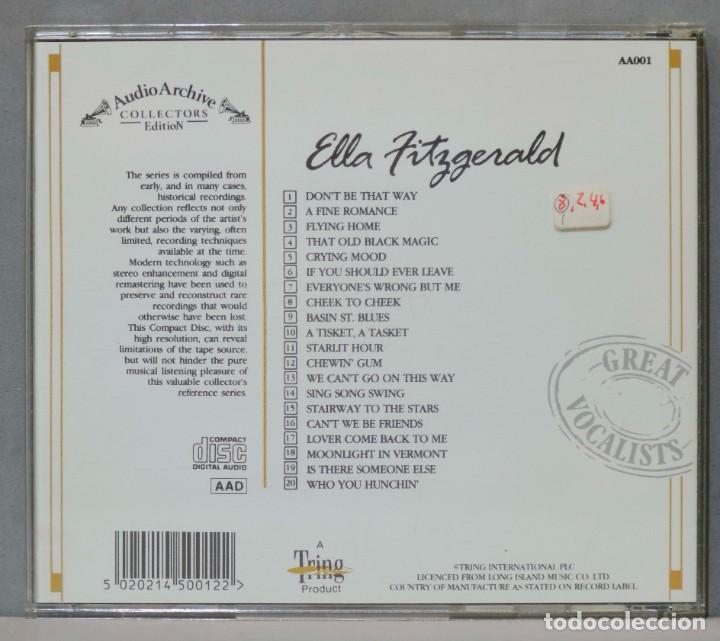 CDs de m&uacute;sica: CD. Ella Fitzgerald. 20 Reflective Recordings - Foto 2