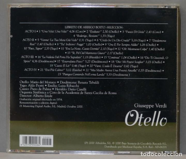 CDs de m&uacute;sica: CD. OTELLO. VERDI. EREDE - Foto 2