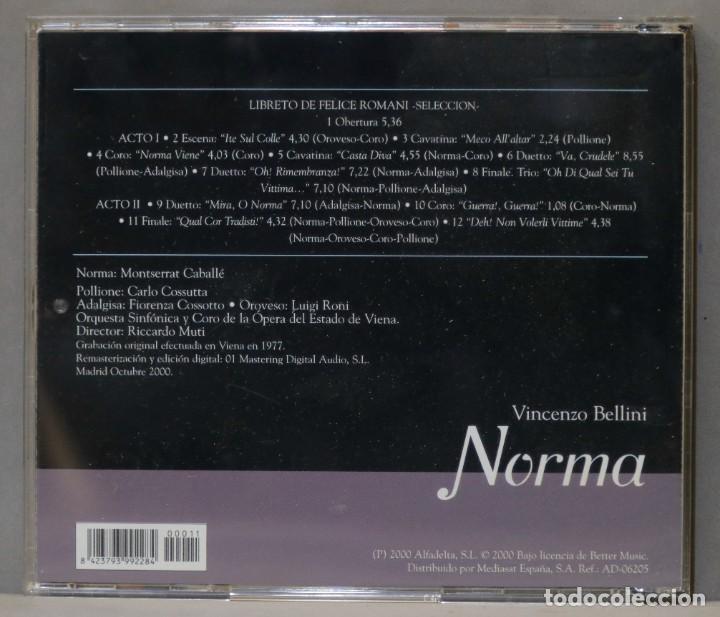 CDs de m&uacute;sica: CD. NORMA. BELLINI. MUTI - Foto 2