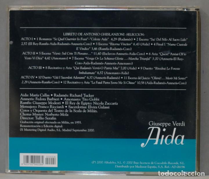 CDs de m&uacute;sica: CD. AIDA, VERDI. SERAFIN - Foto 2