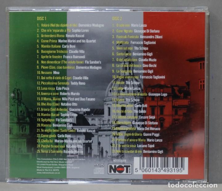 CDs de m&uacute;sica: 2 CD. CAFE ROMA. 48 ORIGINAL ITALIAN CLASSICS - Foto 2