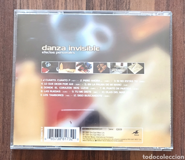 CDs de m&uacute;sica: CD DANZA INVISIBLE - EFECTOS PERSONALES - Foto 2