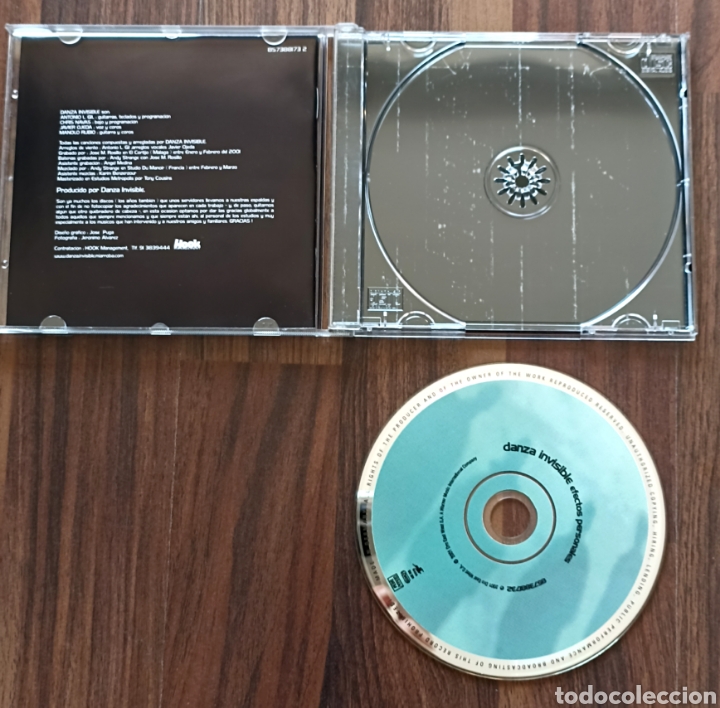 CDs de m&uacute;sica: CD DANZA INVISIBLE - EFECTOS PERSONALES - Foto 3