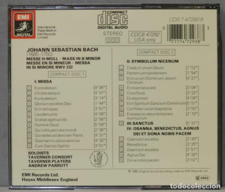 CDs de m&uacute;sica: 2 CD. Parrott. Mass In B Minor. BACH - Foto 2