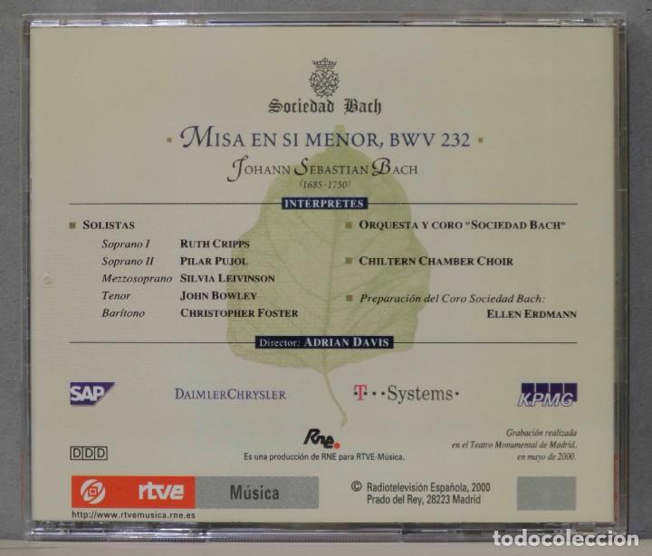 CDs de m&uacute;sica: CD. BACH. MISA EN SI MENOR BWV 232 - Foto 2