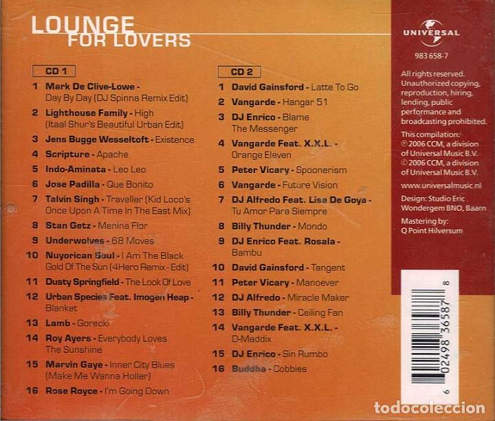 CDs de m&uacute;sica: Lounge For Lovers. 2 x CD - Foto 2