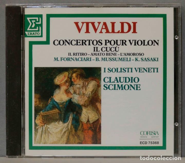 CDs de m&uacute;sica: CD. Concertos Pour Violon. VIVALDI. SCIMONE - Foto 1
