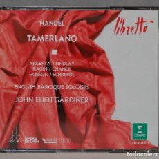 CDs de Música: 2 CD. TAMERLANO. HANDEL. GARDINER. Lote 301003368