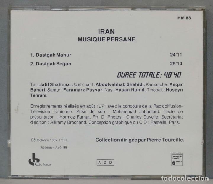 CDs de m&uacute;sica: CD. Iran. Musique Persane - Foto 2