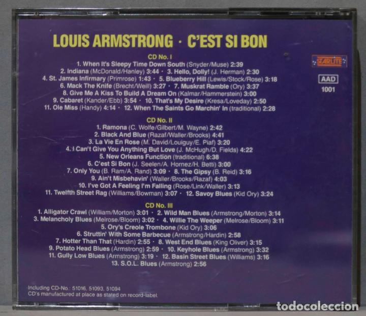 CDs de m&uacute;sica: 3 CD. Louis Armstrong. C&acute;est Si Bon - Foto 2