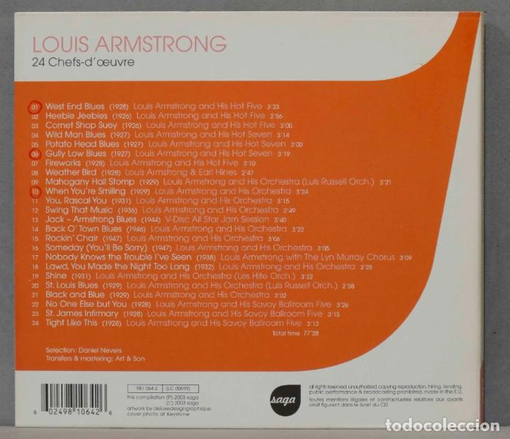 CDs de m&uacute;sica: CD. Armstrong. 24 Chefs-d&acute;&oelig;uvre - Foto 2