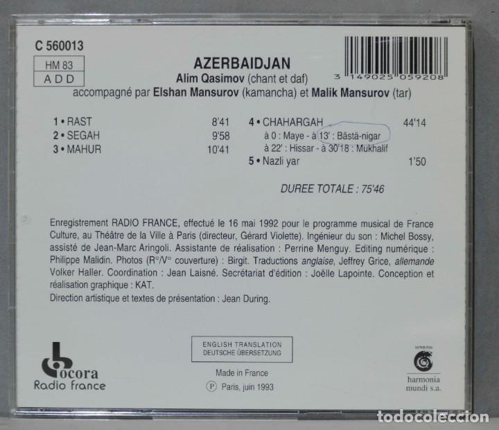 CDs de m&uacute;sica: CD. Alim Qasimov. Azerba&iuml;djan - Foto 2