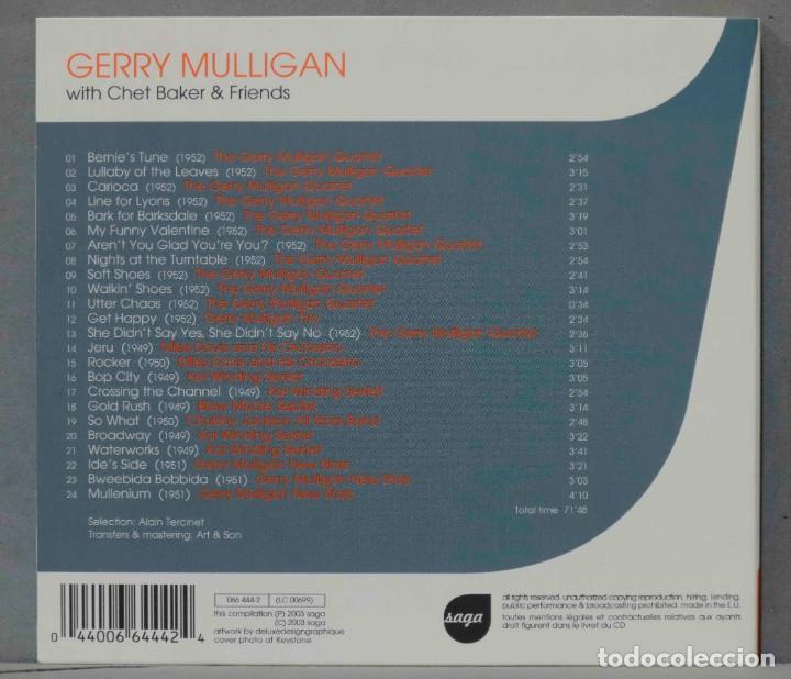 CDs de m&uacute;sica: CD. Gerry Mulligan. With Chet Baker & Friends - Foto 2