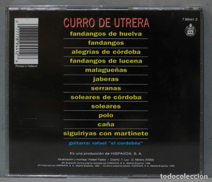 CDs de m&uacute;sica: CD. CURRO DE UTRERA. EL CORDOBES. - Foto 2