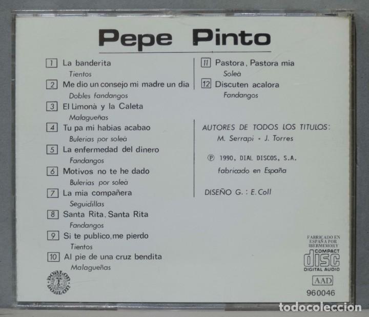 CDs de m&uacute;sica: CD. PEPE PINTO. Grandes exitos - Foto 2