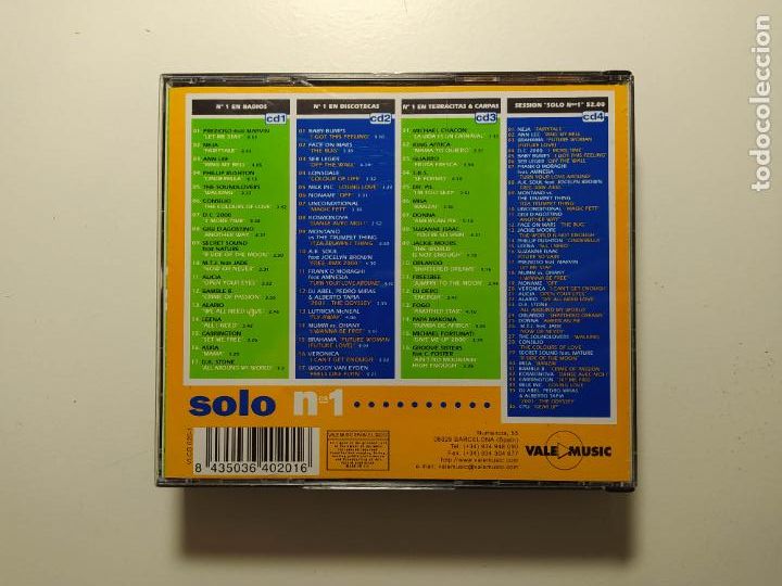 CDs de m&uacute;sica: SOLO N&ordm; 1 LOS 50 &Eacute;XITOS DEL MOMENTO. 4 CDS. TDKCD304 - Foto 4